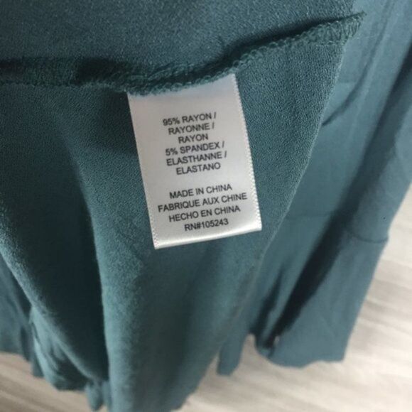 Bobeau Forrest Faux Wrap Bell Sleeve Dress size 1X - Picture 6 of 7